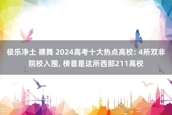 极乐净土 裸舞 2024高考十大热点高校: 4所双非院校入围， 榜首是这所西部211高校